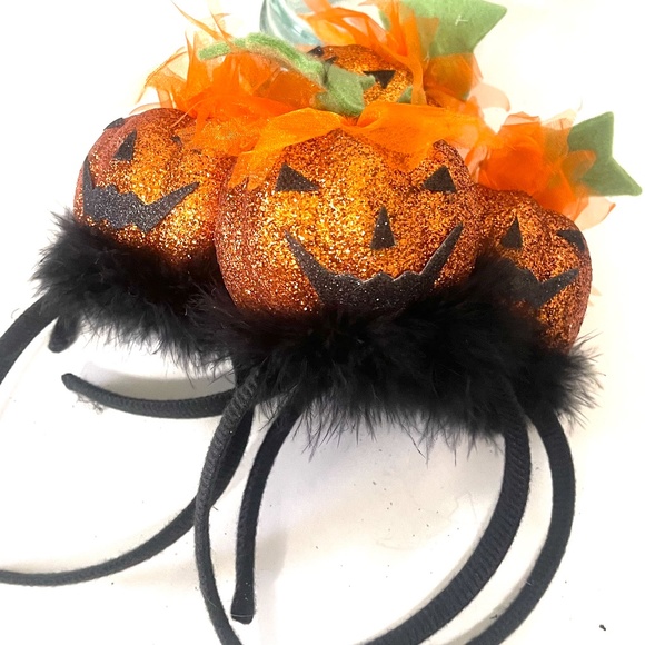 Pumpkin Head head bands - Bundle of 5 NEW ITEM - Picture 3 of 3